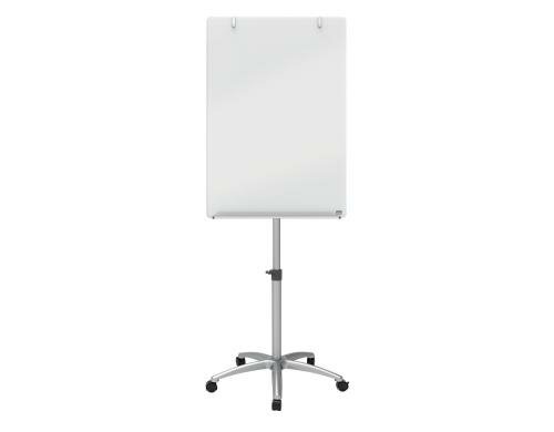 Nobo Diamond Glas mobiles Flipchart Stabiler Sternfuss mit 5 Rollen,
