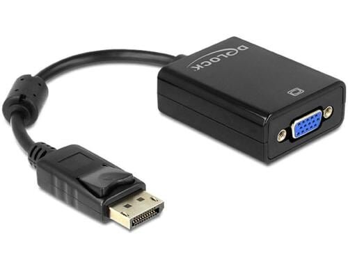 Monitoradapter DP zu VGA, passiv DP Stecker zu VGA-Buchse, 12cm, schwarz