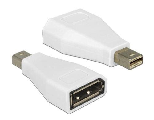 Mini-Displayport zu Displayport Adapter Mini-DP Stecker auf DP Buchse, weiss