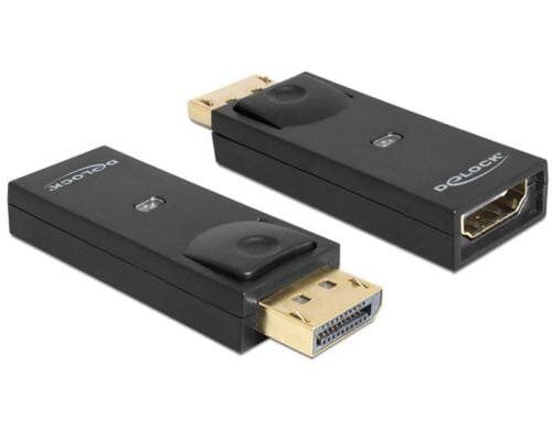 Monitoradapter DP-Stecker zu HDMI-Buchse schwarz