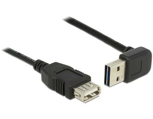 USB2.0-Verlängerungskabel Easy A-A: 3m beidseitig einsteckbar,oben/unten gewinkelt