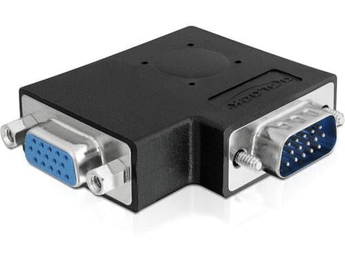 Adapter VGA Stecker auf VGA Buchse 90° 90 Grad Winkeladapter seitlich