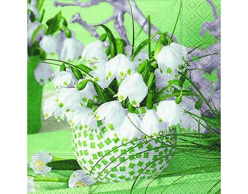 Paper + Design Spring snowflakes Servietten 33x33 cm, 20 Stück
