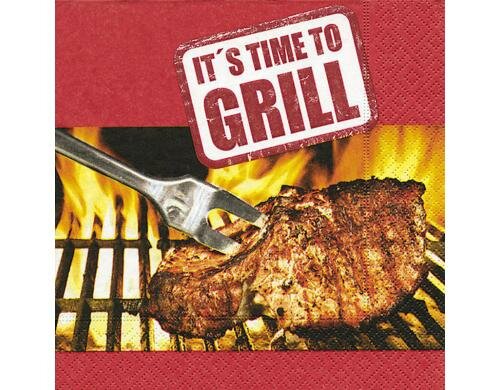 Paper + Design Its time to grill Servietten 33x33 cm, 20 Stück