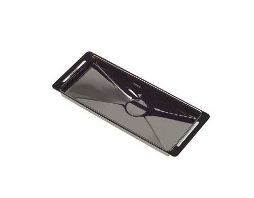 Dyson Airblade Tropfwanne schwarz mit Wandschutzblech