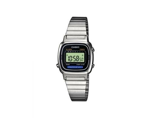 Casio LA670WEA-1EF Edelstahlarmband, Tagesalarm
