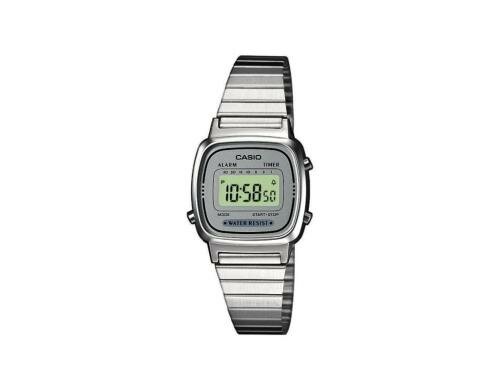 Casio LA670WEA-7EF Edelstahlarmband, Tagesalarm