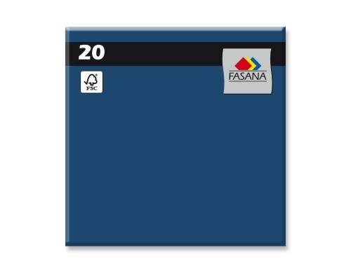 Fasana Servietten uni royalblau 33x33 cm, 20 Stück