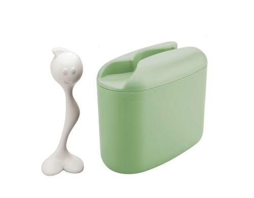 Koziol Vorratsdose Hot Stuff M 350g Grösse 17x8.5x16.1cm, mint mit weiss
