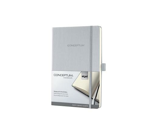Sigel Conceptum Notizbuch Hardcover A4 194 Blatt kariert, lightgrey