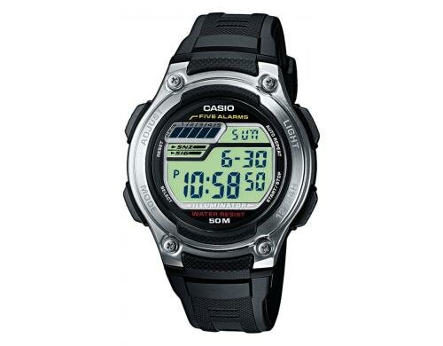 Casio W-212H-1AVES Resinarmband, Alarm, Wasserdichtigkeit 50m