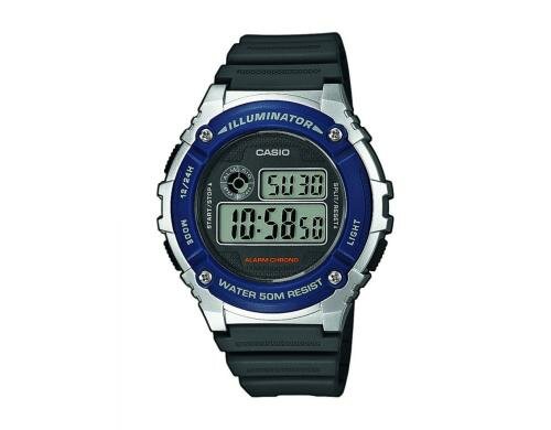 Casio W-216H-2AVEF Resinarmband, Alarm, Wasserdichtigkeit 50m
