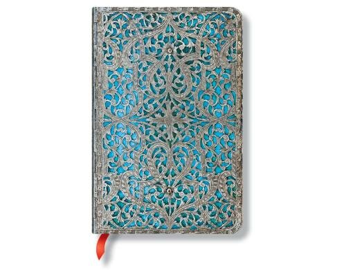 Paperblanks Notizbuch Maya Blau 176 Blatt liniert, mit Lesebändchen
