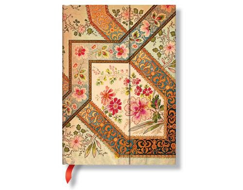 Paperblanks Notizbuch bukett auf Elfenbein 160 Blatt liniert, mit Lesebändchen