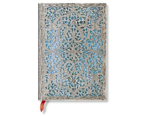 Paperblanks Notizbuch Maya Blau Signatur 240 Blatt liniert, mit Lesebändchen