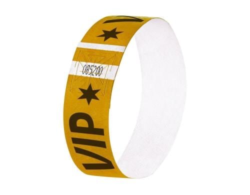 Sigel Eventbänder Super Soft gold mit Aufdruck VIP, 120 Stk.