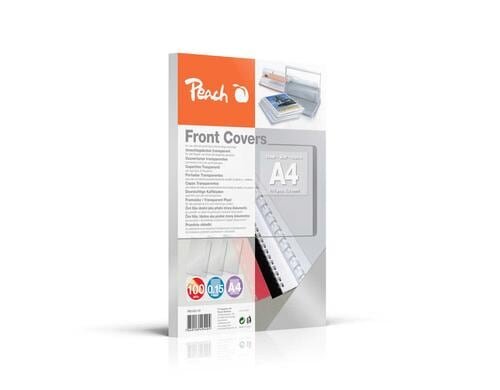 Peach Einbanddeckel durchsichtig 0.15mm, 100 Blatt