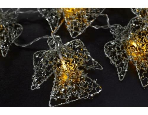 Sirius LED Lichterkette Siv Engel, 10 LED Kabel transparent, champagner