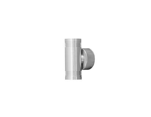 Konstsmide LED Wandleuchte Monza silber 6x 1W LED, 480lm, IP54, 3000K, Alu