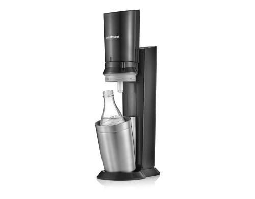Crystal black / metall - 60L Zylinder 2 Glaskaraffen 615 ml