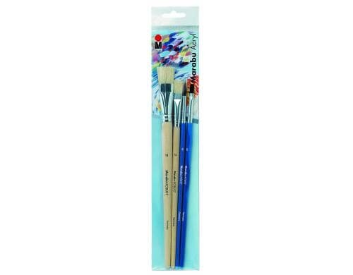 Marabu Pinsel-Set Acryl 4 verschiedene Pinsel