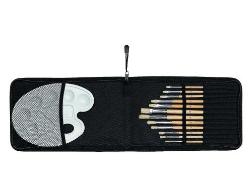 Marabu Pinselmappe mit 12 Borstenpinsel