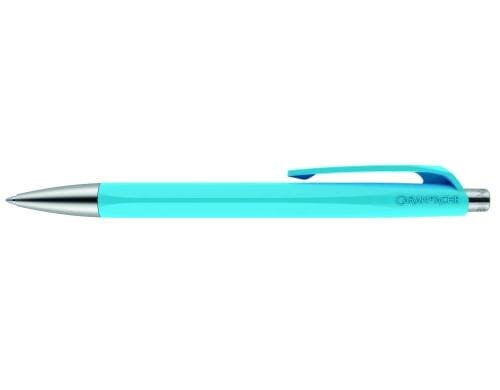 Caran d`Ache Kugelschreiber 888 türkisblau, mit SwissRide Mine blau M