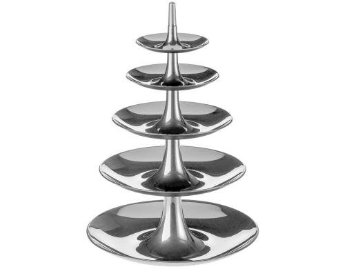 Koziol Etagere BABELL BIG schwarz Kunststoff, Grösse 38x38x53cm