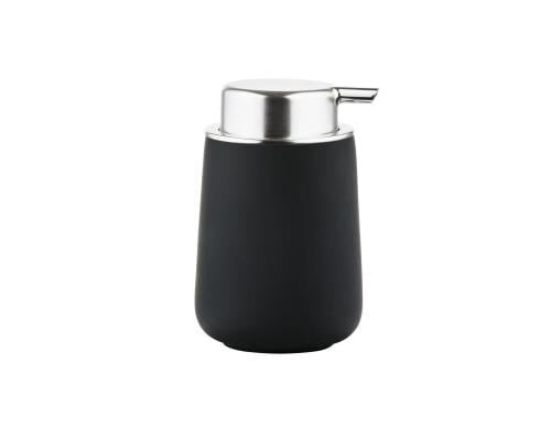 Zone Seifenspender Nova Schwarz H:11.5cm D:8cm, Porzellan