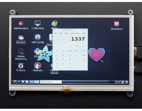 Adafruit HDMI 7 LCD Display, 800x480 Ohne Touchscreen, zum Einbau