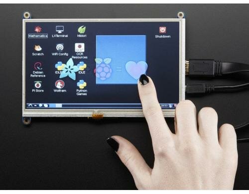 Adafruit HDMI 7 LCD Display, 800x480 Mit Touchscreen, zum Einbau