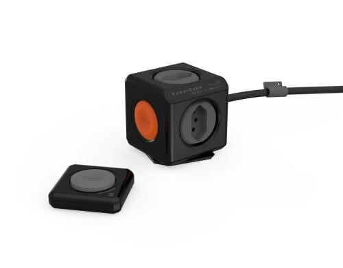 PowerCube Extended remote schwarz 4x T13 1.5m Zuleitung, Halterung, Fernbedienung