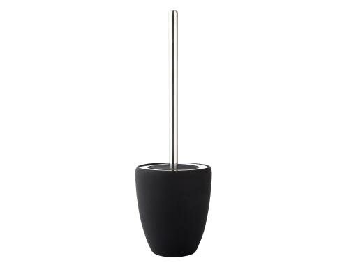 Zone Toilettenbürste Soft schwarz H:37cm D:10.3cm, Porzellan Soft Touch