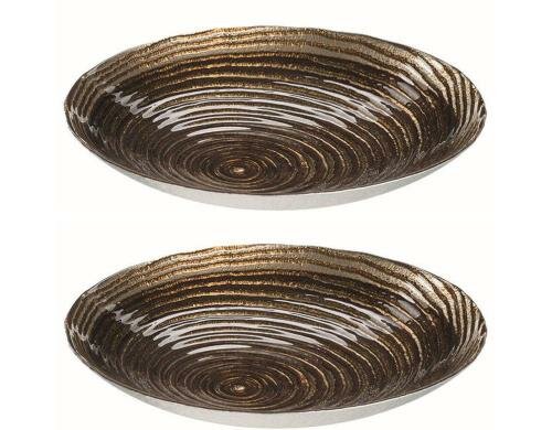 LEONARDO Schale 40 gold Castagna 2 Stück, Herbstartikel