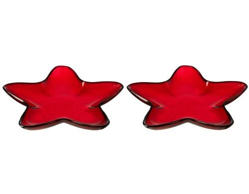 LEONARDO Sternschale 39 rot Rosso 2 Stück, Weihnachtsartikel