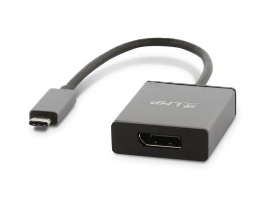 LMP USB-C 3.1 zu Displayport Adapter Aluminium Gehäuse, spacegrau