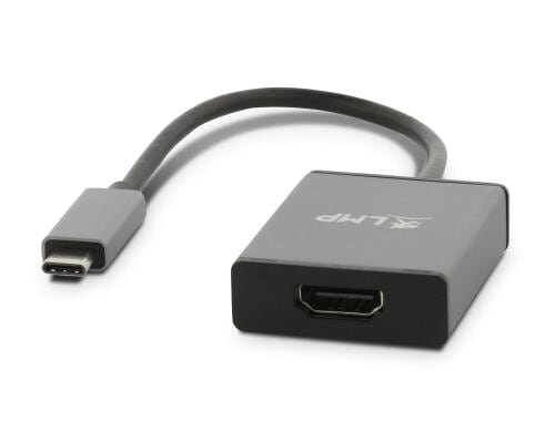 LMP USB-C 3.1 zu HDMI 2.0 Adapter Aluminium Gehäuse, spacegrau