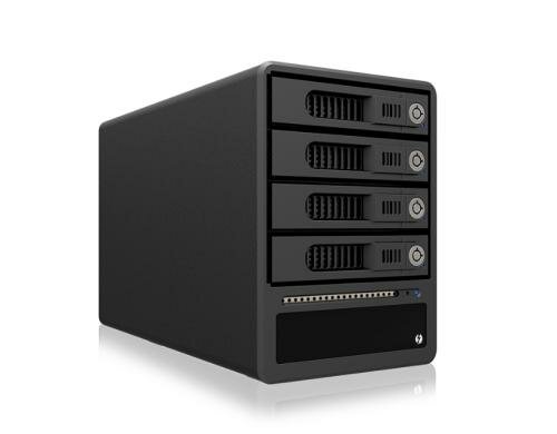 Raidon ext. 4x2.5/3.5 Gehäuse GT4670-TB Raid, schwarz, Thunderbolt 2, 4 HDD