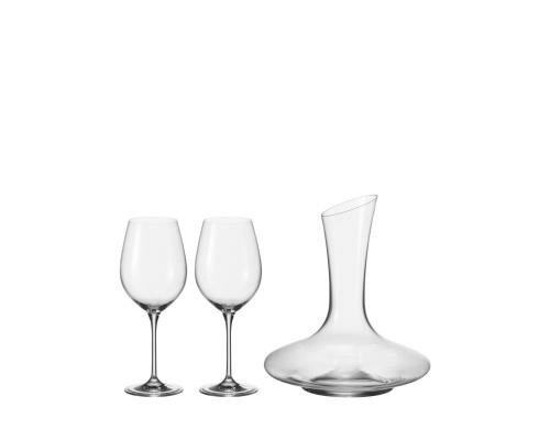 Leonardo Rotweinset Barcelona Set: Dekanter 0.75 Liter, 2 Rotweingläser