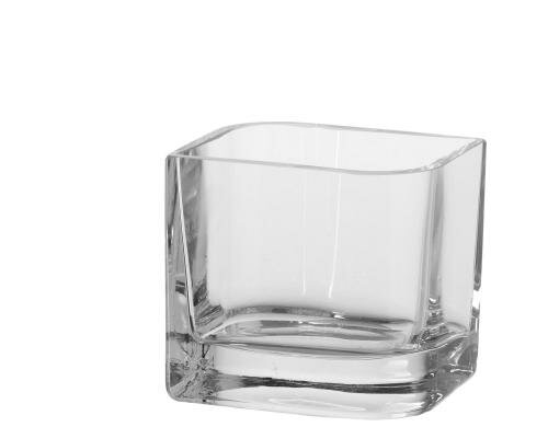 Leonardo Vase Lucca transparent 10x11cm Höhe 10cm, Breite 11cm, Tiefe 9cm