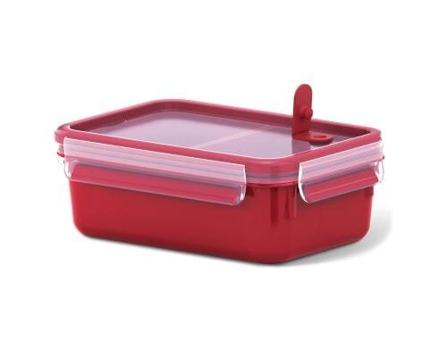 Emsa Clip & Micro Mikrowellendose 1.0l mit Einsätzen, Fassungsvermögen 1.0 Liter