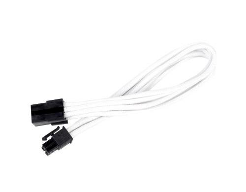 ATX Extension 6-6(PCI-E)Pin weiss 6 Pin PCI-E Verlängerung 25cm