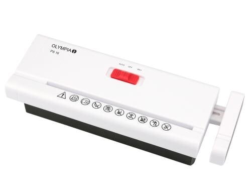 Olympia Aktenvernichter PS 16, weiss bis 6 Blatt, Sicherheitsstufe 2