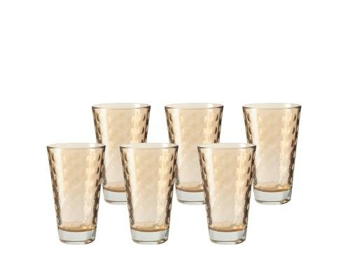 Leonardo Glas Optic marrone 300ml 6er Set