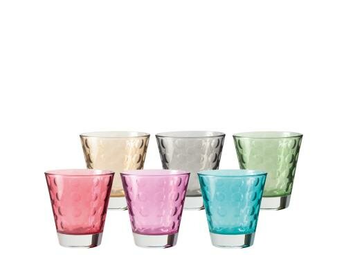 Leonardo Glas Optic farbig sortiert 215ml 6er Set