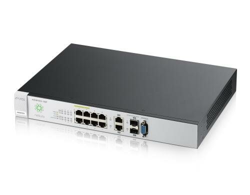 Zyxel Nebula NSW100-10P, 10 Port-Switch, PoE+, Rack 19, Cloud-Managed, internes NT