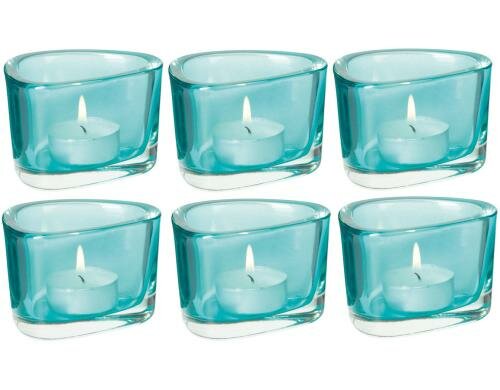 Leonardo Tischlicht Organic laguna 6er Set 6 Stück, Grösse 7x9x6cm