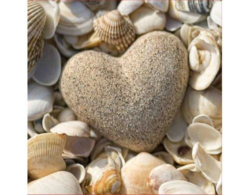 Papstar Servietten Stone Heart 33x33 cm, 20 Stück