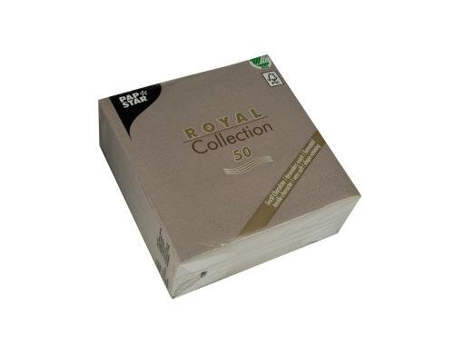 Papstar Servietten Royal Collection grau 33x33 cm, 50 Stück