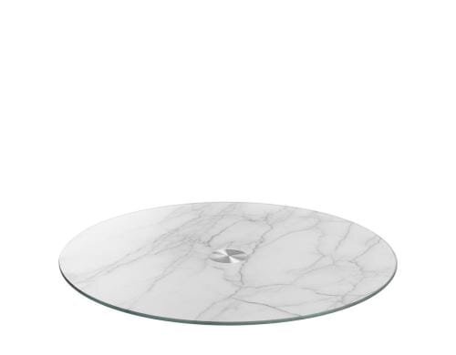 Leonardo Servierplatte Marmoroptik Glas, Grösse 33x3cm